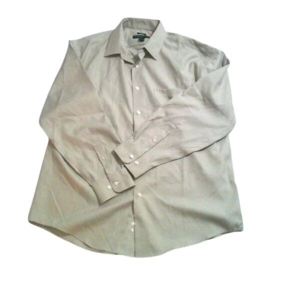 Pronto Uomo Mens Dress Shirt Size 17-1/2 / 34-35 (XLarge) Lot of 2 Shirts - Picture 6 of 9